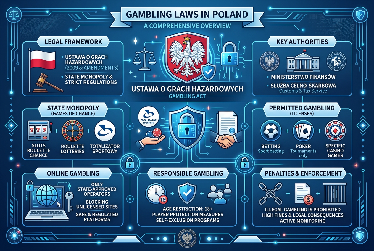 Status prawny hazardu w Polsce - infografika